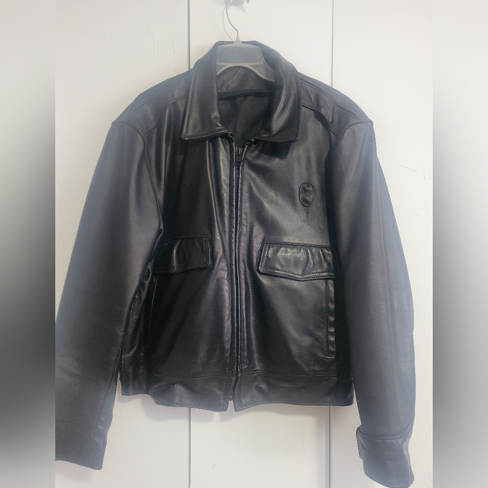 Authentic Vintage Leather "Cop" Jacket